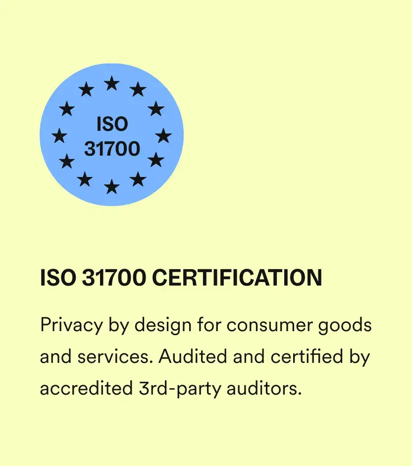 ISO 31700 CERTIFICATION
